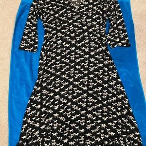 Black and White Horse Print Dress